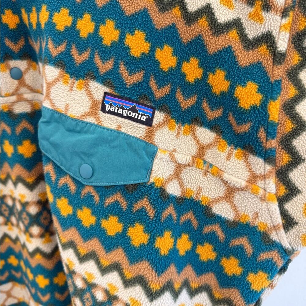 Patagonia Synchilla Fleece in Cliff Arbor Green Mens XXL Gorpcore Outdoor Hike - Picture 5 of 8